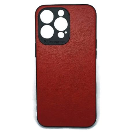 Силиконовый чехол для apple Iphone 13 Pro красный искусственная кожа