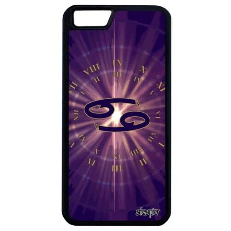 Защитный чехол на смартфон // Apple iphone 6S Plus // "Гороскоп Близнецы" Зодиак Созвездие, Utaupia, фиолетовый