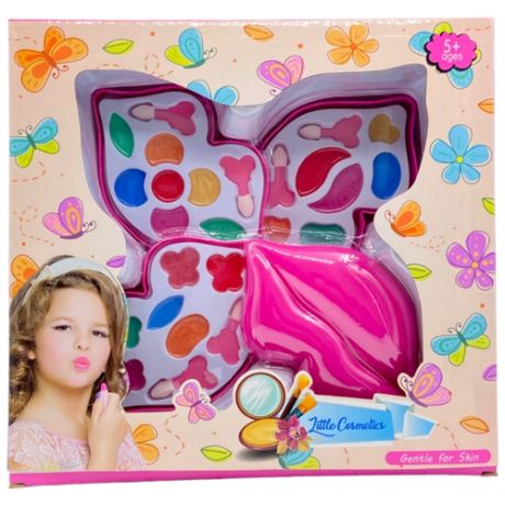 Детская косметика /Косметика декоративная / Аксессуары для маленьких модниц / набор детский чемоданчик / розовый