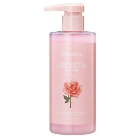JM solution Glow Luminous Flower Bubble Deep Cleanser-Rose - Очищающая пенка с экстрактом розы