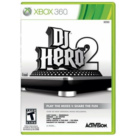 Игра для Xbox 360 DJ Hero 2, английский язык