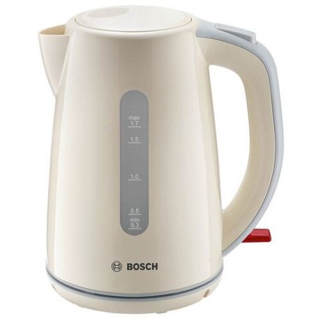 Чайник электрический Bosch TWK7507, 1,7л, 2400Вт, пластик, бежевый