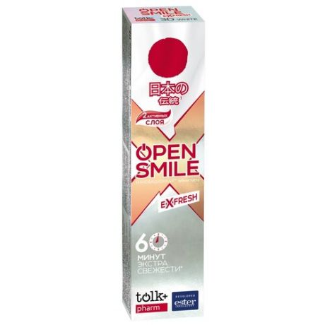 Зубная паста Tolk+ Open smile eXfresh Japan, 115 г