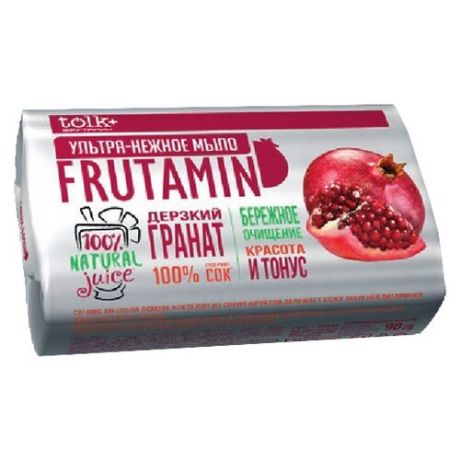 Tolk+ Мыло кусковое Фрутамин Гранат, 90 г