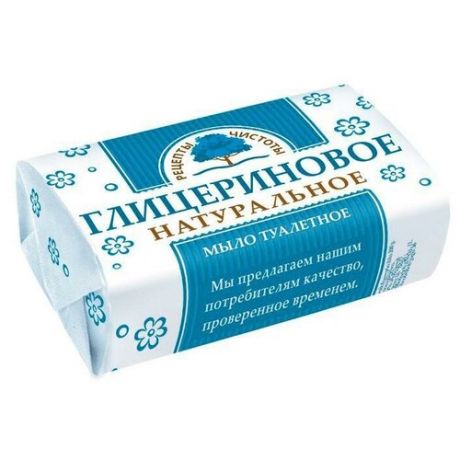 Рецепты чистоты Мыло кусковое Глицериновое, 180 г