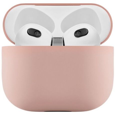 Ультратонкий силиконовый чехол uBear Touch case для AirPods 3, розовый