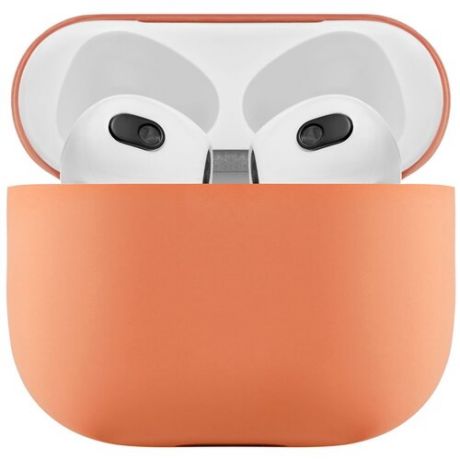 Ультратонкий силиконовый чехол uBear Touch case для AirPods 3, оранжевый