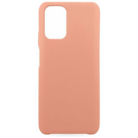 Силиконовый чехол на Xiaomi Redmi Note 10 / Матовый чехол для телефона Ксиоми, Сяоми Редми Нот 10 с бархатистым покрытием (Розовый)