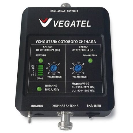 Усилитель сигнала 3G UMTS 2100МГц Vegatel (вегател) VT-3G LED