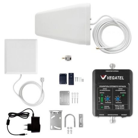 Комплект Vegatel VT1-900E- kit (дом, LED) усилитель сигнала 2G GSM 900Мгц 3G UMTS 900МГц (вегател)