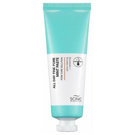 Scinic Глиняная маска-паста All Day Fine Pore Mint Paste, 80 мл