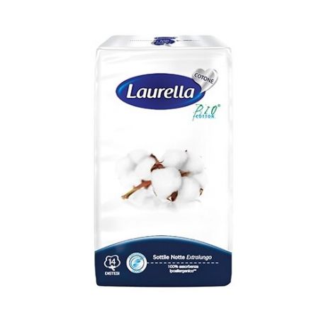 Laurella прокладки Cotton Sottile Notte Extralungo, 14 шт.