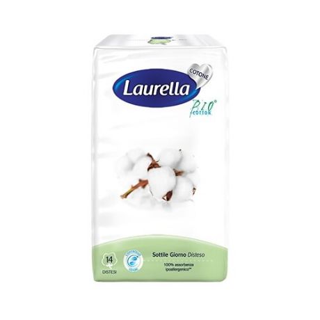 Laurella прокладки Cotton Sottile Giorno Disteso, 14 шт.