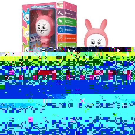 Интерактивная развивающая игрушка BertToys Зайчик Няня Plus, голубой