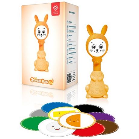 Интерактивная развивающая игрушка BertToys Зайчик Няня PRO, зеленый
