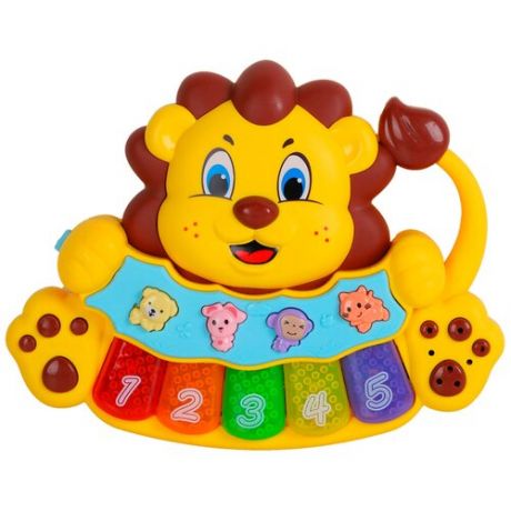 Интерактивная развивающая игрушка Smart Baby Львенок JB0333405, желтый