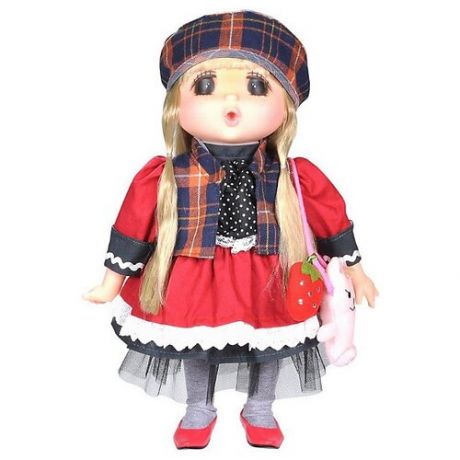Кукла Akiba girl мягконабивная кукла 38 см в красном платье от 3 лет