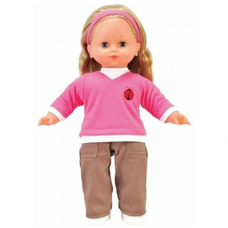 Кристина мягконабивная кукла ростом 40 см в толстовке и брючках от 3 лет