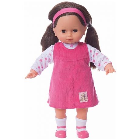 Лаура мягконабивная кукла ростом 40 см в розовом сарафане от 3 лет