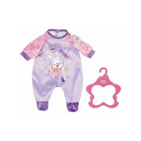 ZAPF CREATION 831-090 BABY BORN бэби борн комбинезон фиолетовый, 43 СМ