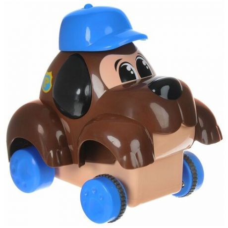 Машинка Keenway Нажми и поедет Полицейская собака (32649), коричневый