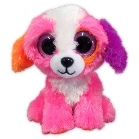 Мягкая игрушка Yangzhou Kingstone Toys Собачка розовая, 15 см, розовый