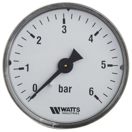 Манометр Watts (10008092) 1/4 НР(ш) аксиальный 6 бар d50 мм