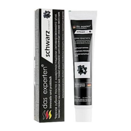 Зубная паста Das Experten Schwarz Отбеливающая с углем 70ml 2000039655