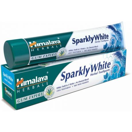Sparkling white Toothpaste Himalaya Herbals (Зубная паста Отбеливающая Хималая) 80гр