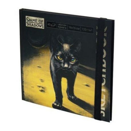Скетчбук "Black cat", 160х160 мм, 40 листов