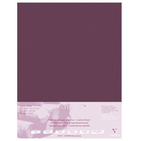 Бумага Clairefontaine для пастели Pastelmat 70 х 50 см, 360г/м², 5 л. темно-синий