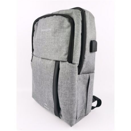 Рюкзак молодежный 27х14х45см, в комплекте выход USB с кабелем и выход под наушники.
