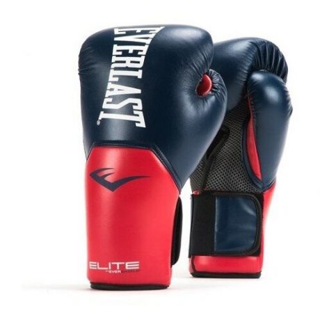 Боксерские перчатки Everlast тренировочные Elite ProStyle сине-красные