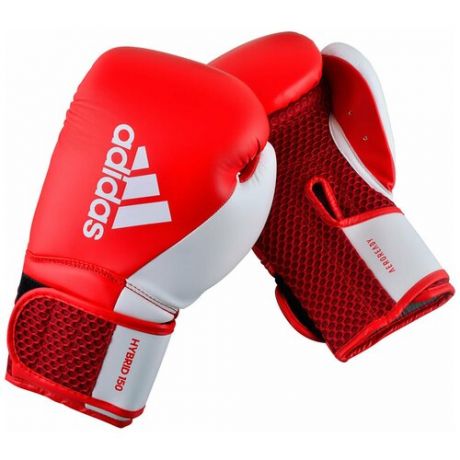 Перчатки боксерские Hybrid 150 красно-белые (вес 10 унций)