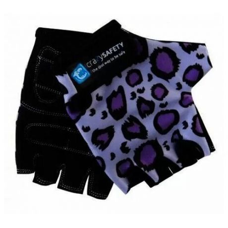 Перчатки Purple Leopard (Сиреневый Леопард) Crazy Safety