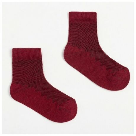 Носки детские, цвет красный, размер 12