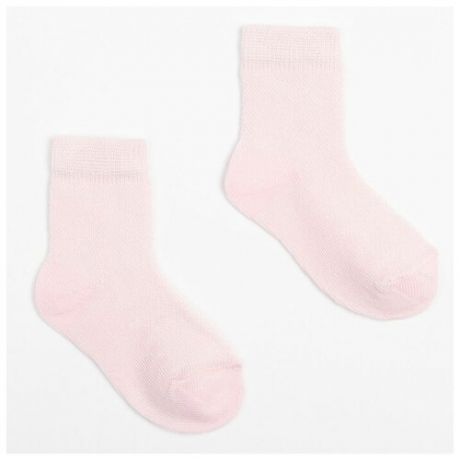 Носки детские, цвет розовый, размер 12