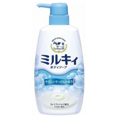 COW Мыло для тела жидкое молочное, с ароматом цветочного мыла - Мilky body soap, 550мл