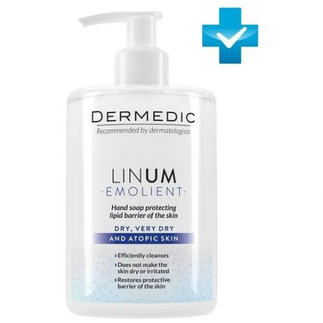 Жидкое мыло для рук DERMEDIC Linum Emolient, 300 мл