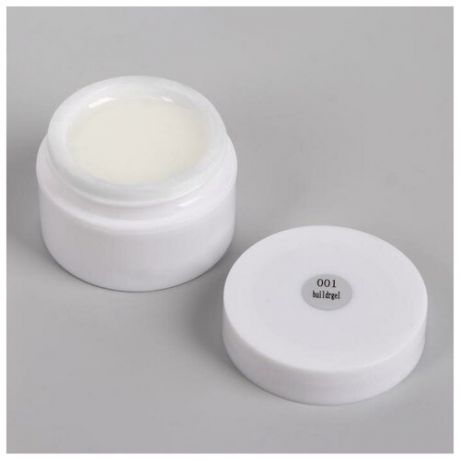 Fiber Gel для наращивания ногтей, со стекловолокном, 15 гр, цвет белый