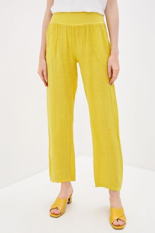 Baon Льняные брюки-шаровары, жен., желтый, XL