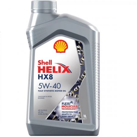 масло моторное 5w40 1л синтетическое shell hx8