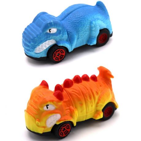 Машины Speedy dinos Набор Скоростные динозавры с 2 фрикционными машинками