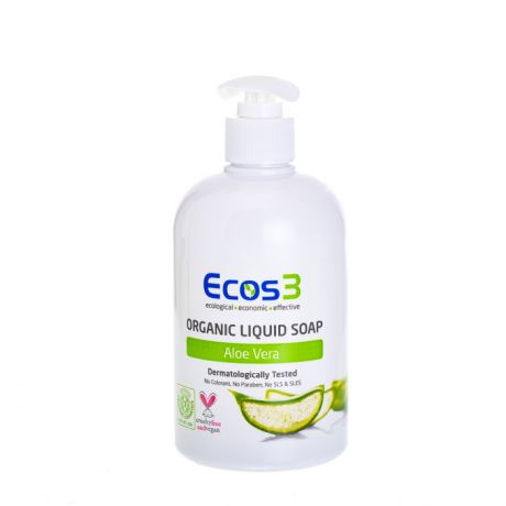 Косметика для мамы Ecos3 Органическое жидкое мыло Алоэ Вера 300 мл