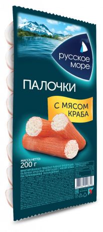 Крабовые палочки Русское море имитация с мясом краба, 200 г