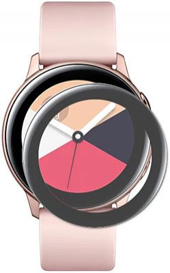 Полимерное защитное стекло Red Line для Samsung Galaxy Watch Active2 44mm (3D) черный