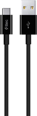 Кабель Ttec USB-A - Type-C 120 см Быстрая зарядка Черный Полимер 2DK12S