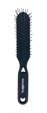 Solomeya Detangler Hairbrush for Wet & Dry Hair Black Aesthetic