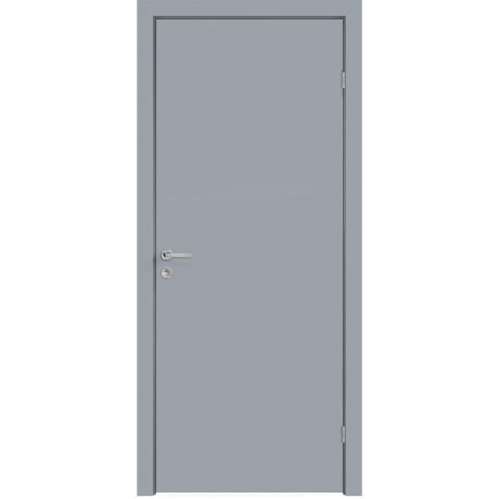 Дверь межкомнатная Smart 745х2050 мм окрашенная серая глухая с притвором
