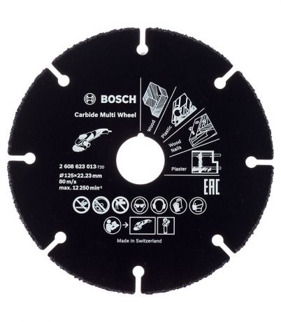Круг отрезной универсальный для УШМ Bosch (2608623013) 125х22х1 мм